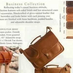 Vintage 80's Coach Metropolitan Briefcase In British Tan